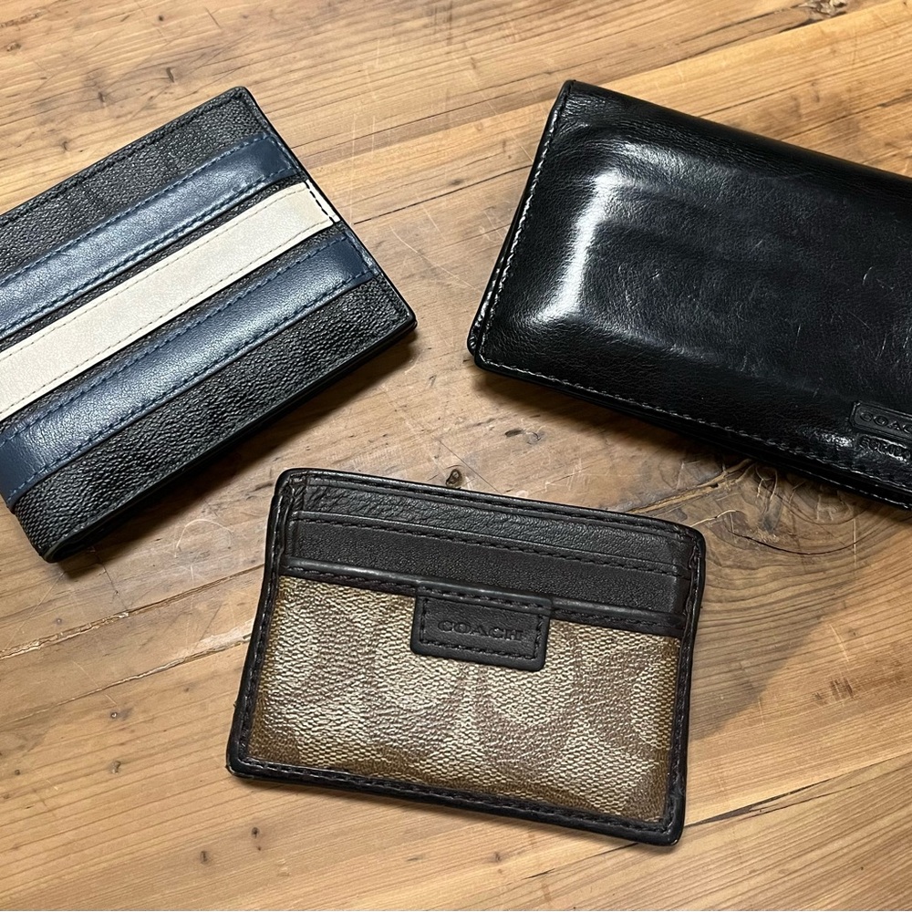 Lot of Three! Men’s Coach Wallets.